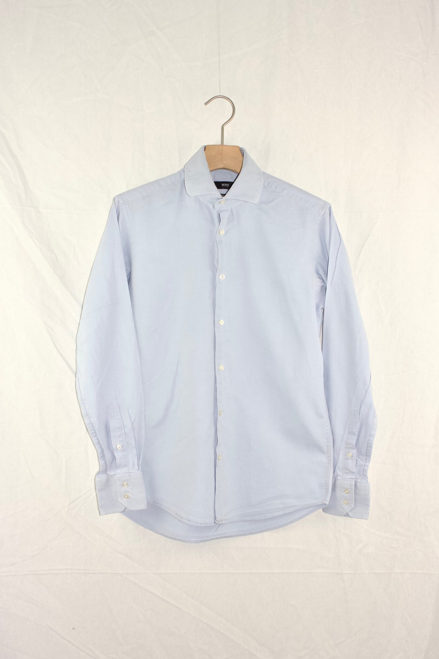 BABY BLUE VINTAGE APPLIQUÉ SHIRT