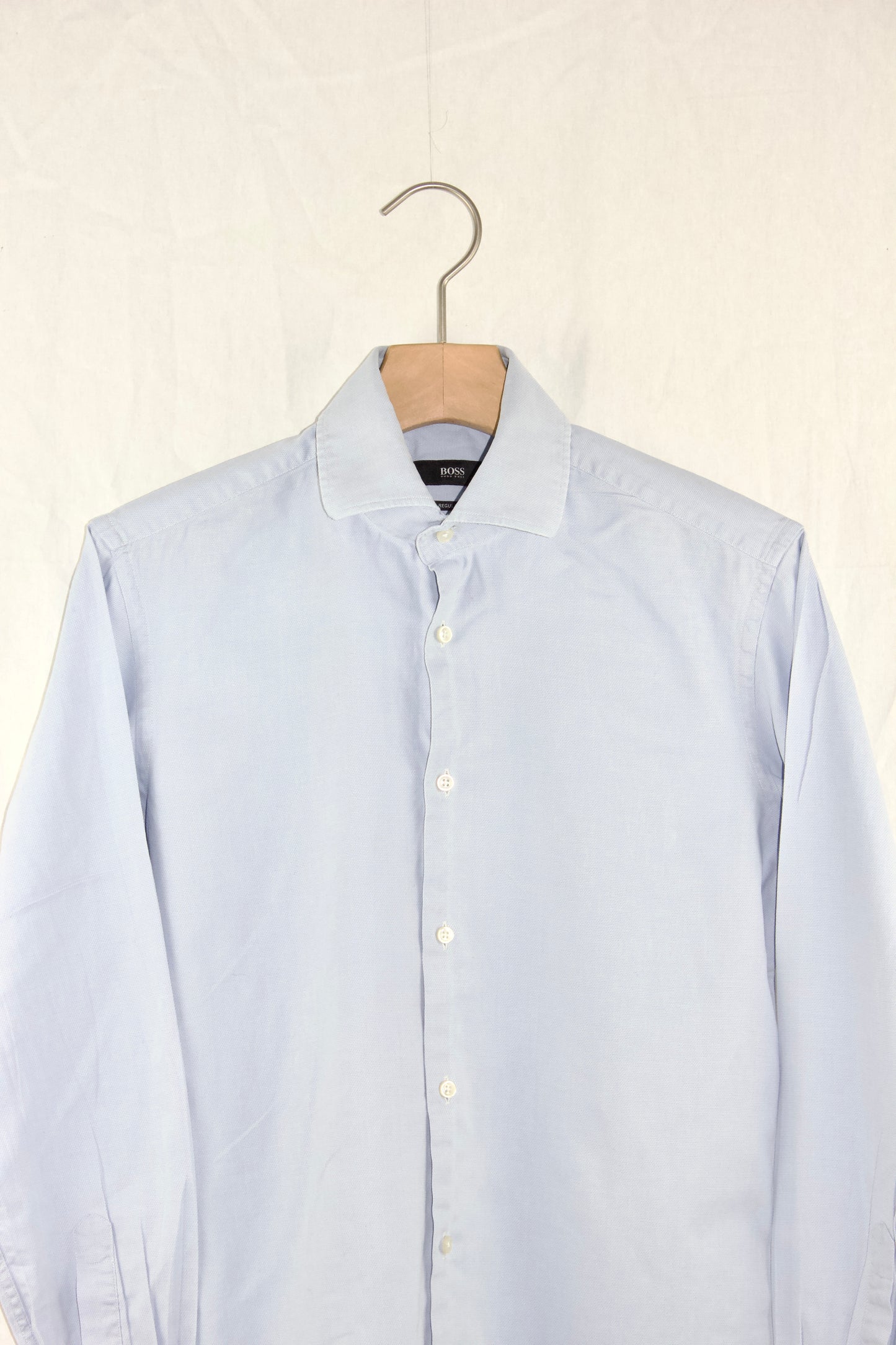 BABY BLUE VINTAGE APPLIQUÉ SHIRT